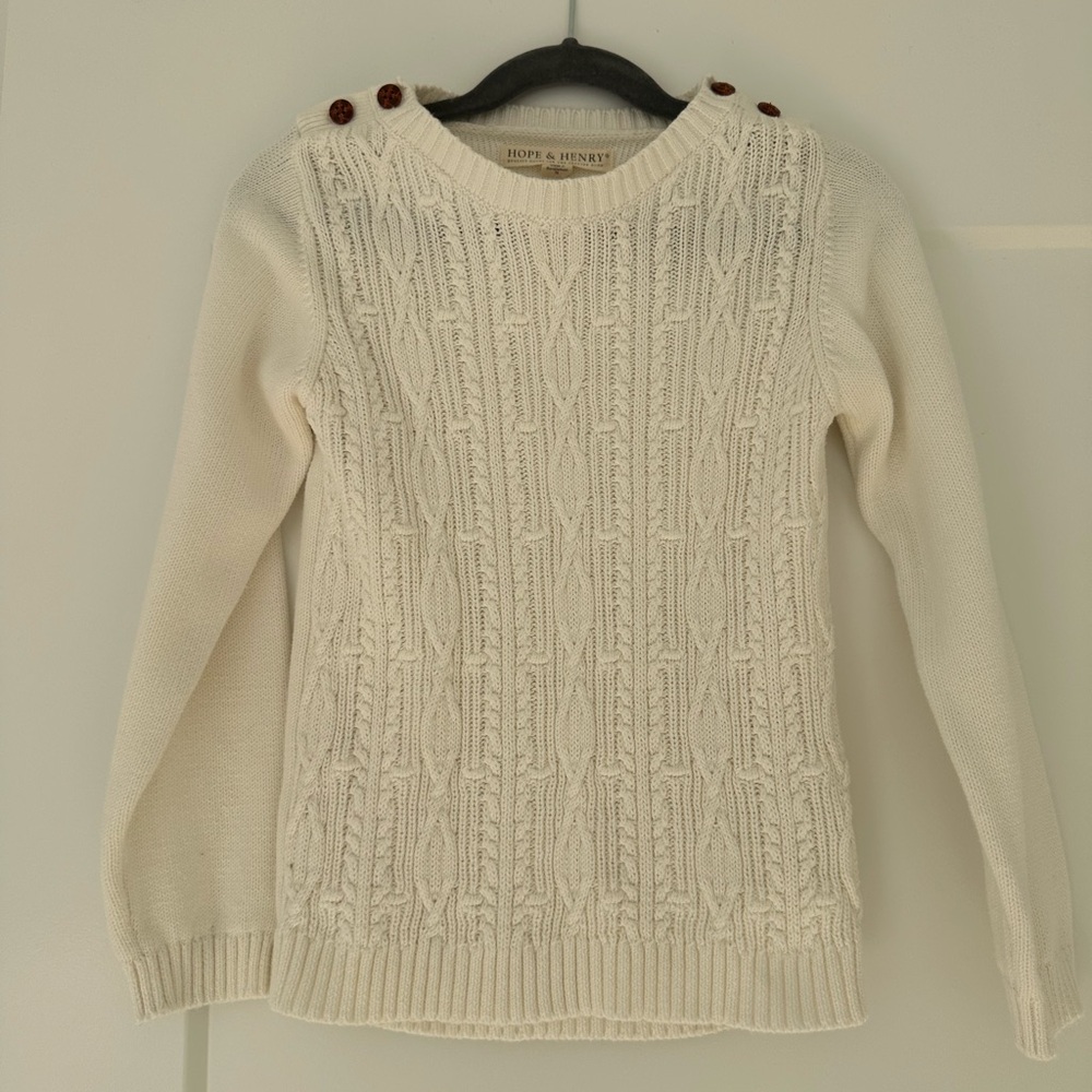 Girl Cream organic cotton Sweater